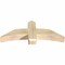 Ekena Millwork Bellingham Rough Sawn Timber Gable Bracket, Douglas Fir, 48"W x 18"H x 6"D x 6"F, 9/12 Pitch GBW048X18X0606BEL00RDF - alternate 5